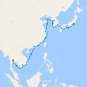 Coastal Wonders of East Asia from Tokyo to Bangkok (Laem Chabang)