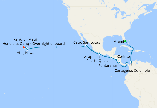 Crossing Horizons from Miami to Hawaii Honolulu Regent Seven