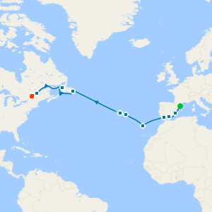 Atlantic Ocean Rhapsody from Barcelona to Montreal