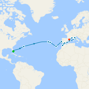 Splendor Across the Seas from Miami to Barcelona