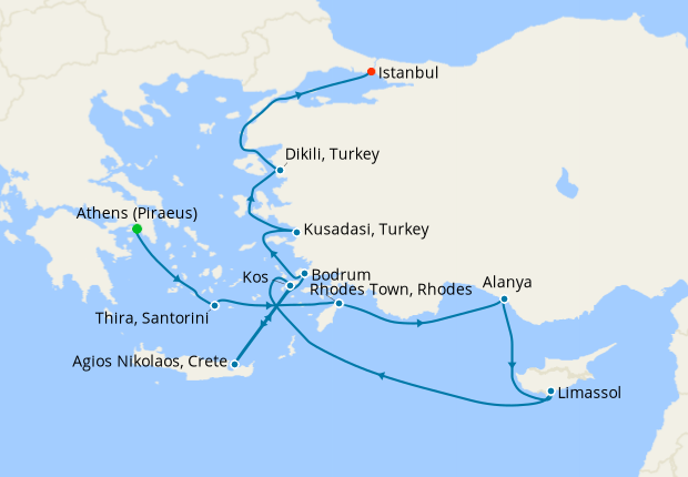 Ottoman Empire Journey from Athens (Piraeus) to Istanbul, Regent Seven ...