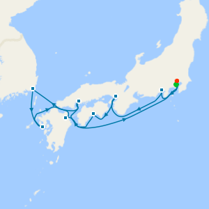 Serene Seas of Japan from Tokyo (Yokohama) to Tokyo