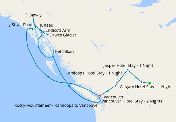 celebrity cruises rocky mountaineer