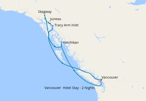 Alaska with Inside Passage from Vancouver with Stay, 12 May 2025 | 10 ...