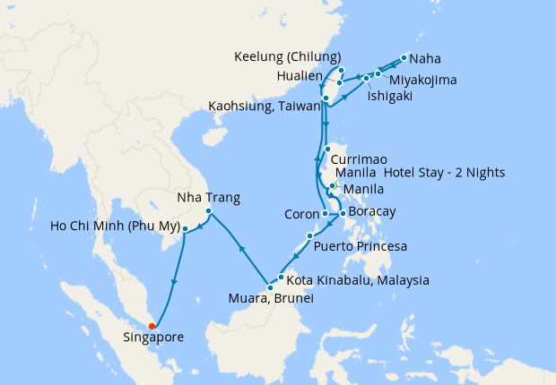 Manila, Taiwan, The Philippines, Vietnam & Singapore with Stays, 14 ...