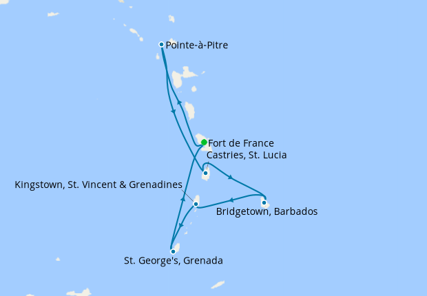 Caribbean Antilles From Martinique MSC Cruises 23rd November 2024   334400 