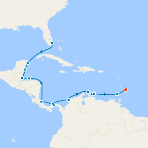 Southern Caribbean Beauty with Miami Beach & Barbados Stays