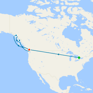 Toronto, Niagara Falls & Alaska with Hubbard Glacier from Vancouver with Stays