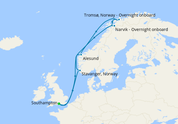 Norway & Northern Lights From Southampton, 26 September 2025 | 12 Nt ...