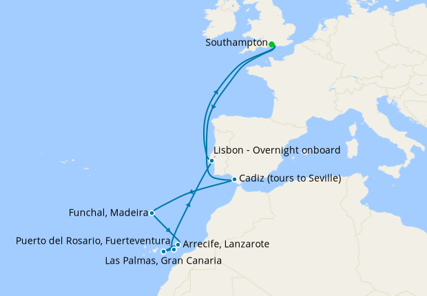 Canary Islands Christmas Celebration From Southampton Cunard 21st 337578 