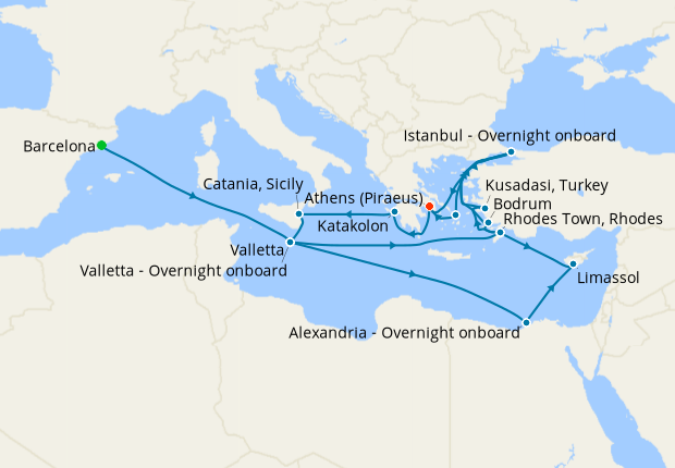 Eastern Mediterranean, Malta & Sicily: Istanbul, 20 September 2025