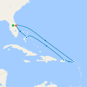 Eastern Caribbean from Port Canaveral with Orlando Stay