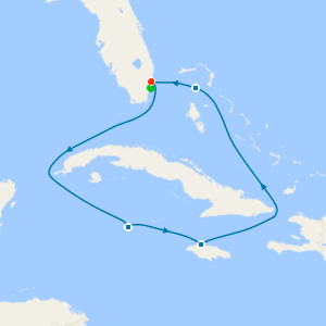 Western Caribbean from Ft. Lauderdale with Miami Beach Stay