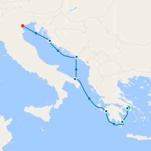 Greece & Dalmatian Delights from Athens to Venice (Fusina) with Stay