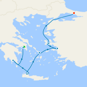 Greek Isles & Ephesus with Athens and Istanbul Stays
