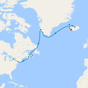Niagara Falls & Iceland, Greenland & Canada from New York with Stays