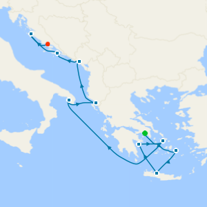 Adriatic Sea & Greek Isles from Athens to Split
