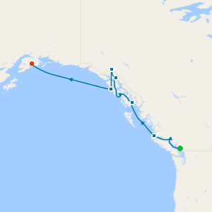 Alaska from Vancouver to Seward