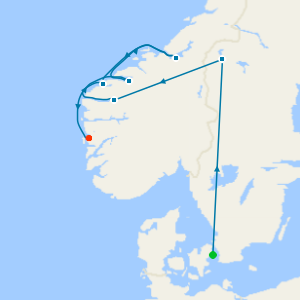 Fjords from Copenhagen to Bergen