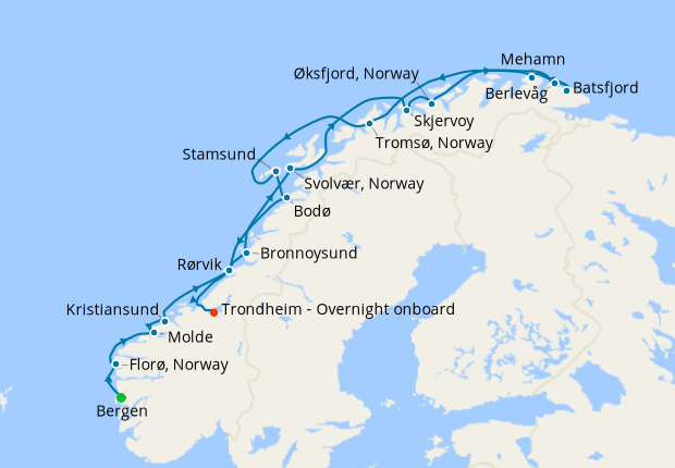 Northern Lights Classic Round Voyage, 23 December 2024 | 11 Nt | MS ...