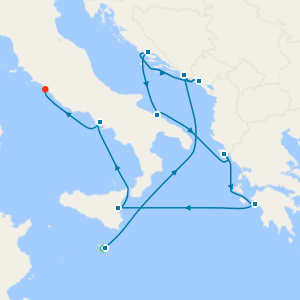 Ionian Crossroads from Valletta to Rome with Stay