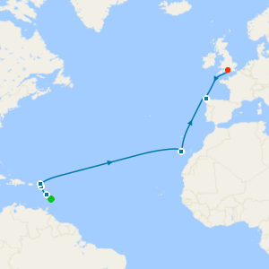 Caribbean Transatlantic from Barbados to Southampton