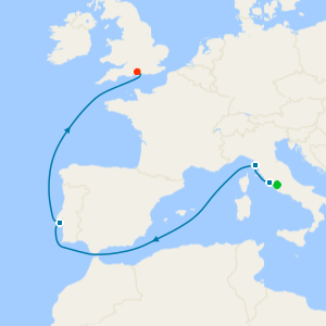 Western Mediterranean from Rome with Stay
