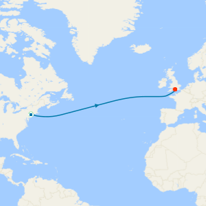 Christmas Shopping Eastbound Transatlantic Crossing from New York with Stay