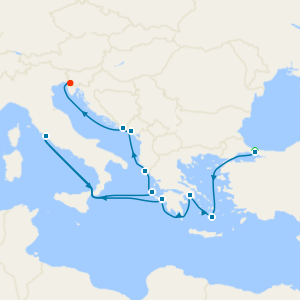 Greek Islands & Adriatic from Istanbul with Stay