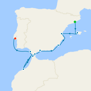 Iberia from Barcelona to Lisbon