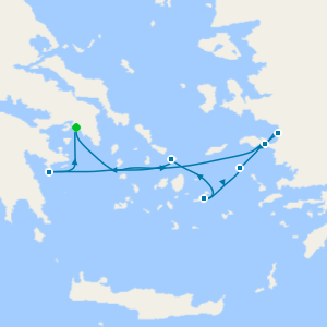 Northern Cyclades from Athens
