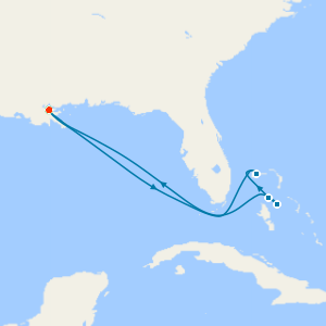 Eastern Caribbean & Fun day at Celebration Key from New Orleans with Stay