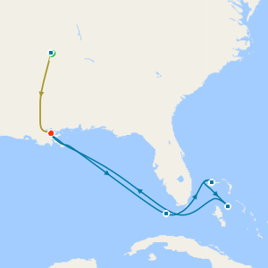 Memphis, New Orleans & Eastern Caribbean with Stays