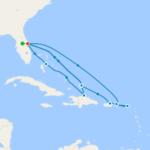 Caribbean Eastern Adventurer from Port Canaveral with Orlando Stay