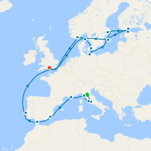 Florence & Rome Stays with Grand European Explorer to Southampton