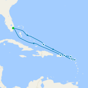 Eastern Caribbean from Ft. Lauderdale