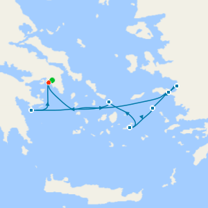Northern Cyclades from Athens with Stay