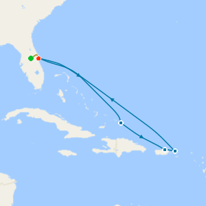 Eastern Caribbean from Orlando with Stay