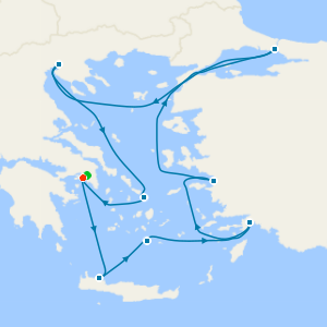 Eastern Mediterranean - Athens Roundtrip with Stay