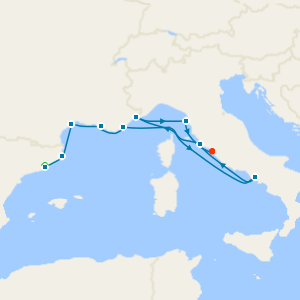 Western Mediterranean from Barcelona to Rome with Stay