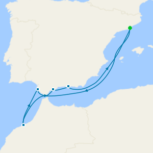 Stars of Casablanca & the Coast of Granada from Barcelona