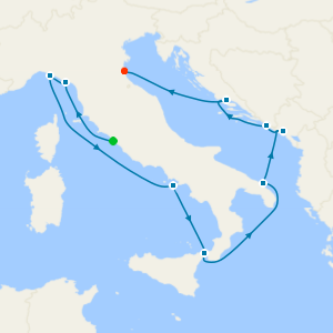 Best of Italy & Croatia Fly Cruise from Rome