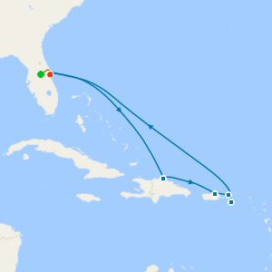 Eastern Caribbean from Port Canaveral with Orlando Stay