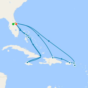 Eastern & Western Caribbean Adventure with Orlando Stay