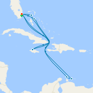 Eastern & Western Caribbean Adventure with Miami Beach Stay