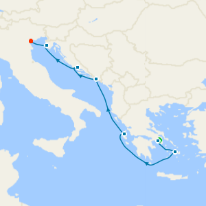 Pulled by Greek Fates to Croatian Shores from Athens with Stay
