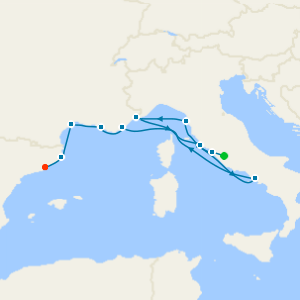 Western Mediterranean from Rome to Barcelona With Stay