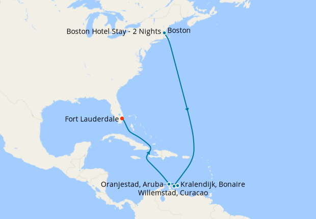 Map of the cruise map