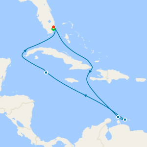 Aruba, Curacao & Cayman from Ft. Lauderdale with Miami Beach Stays