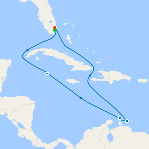 Aruba, Curacao & Bonaire from Ft. Lauderdale with Miami Beach Stay